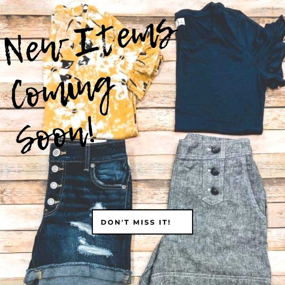 New Closet Items Coming Soon!